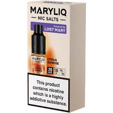 10 x Citrus Sunrise nic salts by Maryliq - Lost Mary (full box)